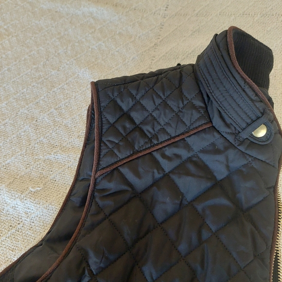 Active USA Black Quilted Vest with Gold Accents - Picture 7 of 8